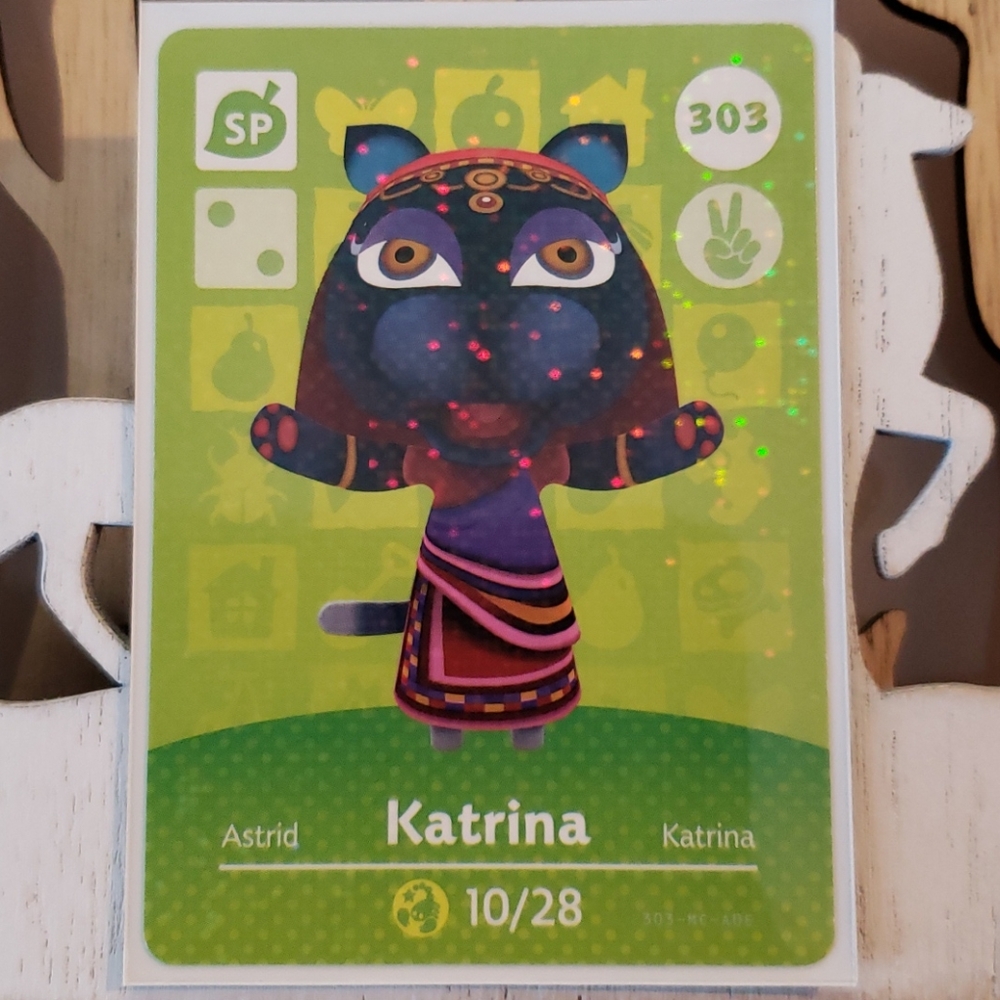 Genuine Animal Crossing amiibo card 303 Katrina
